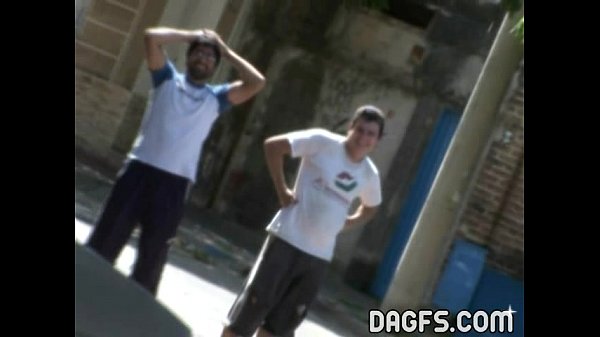 Latina brunette caught flashing in public outdoor location