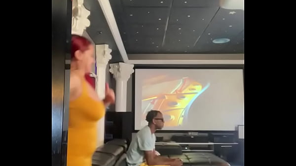 Santana Red's Big Tits Get Hammered by Black Cock in Hardcore Behind the Scenes