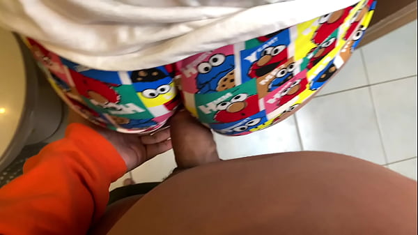 step brother sticks hard penis in my ass while I brush teeth in bathroom