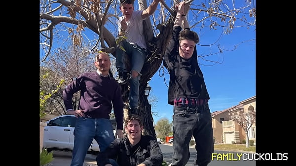Step mom Nina Dolci creampie cleanup with twin step sons