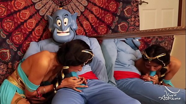 Viva Athena petite disney princess gets fucked by magic genie in aladdin parody