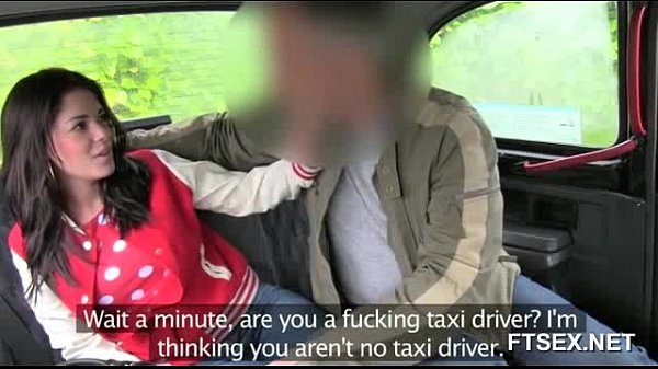 Janetharper Brunette Babe Refuses to Pay Taxi and Lets Him Give Her a Blowjob