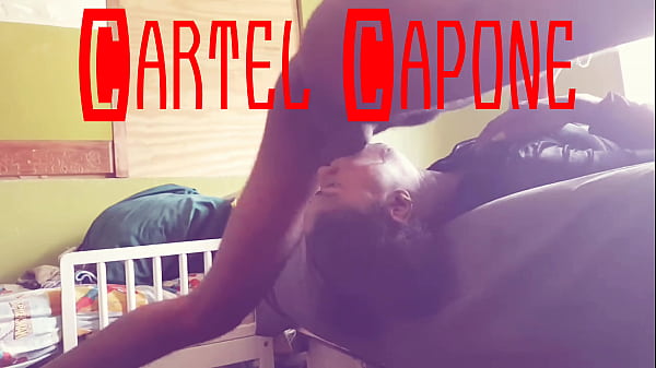 Ebony girl deepthroats big black cock