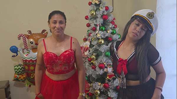 Stepdad fucks stepdaughters on Christmas morning