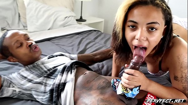Teen college girl Pervfect deepthroats cock then gets anal facial