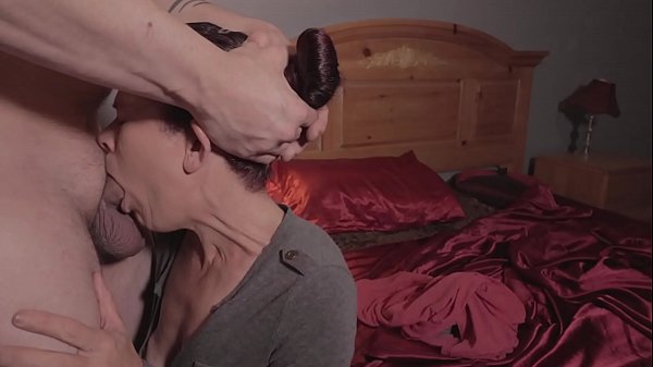 Mrs S face fucks Tony after he owes her money