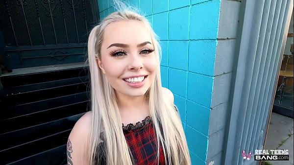 Haley Spades first porn casting as a sexy blonde teen gets rough in cowgirl and reverse cowgirl sex scenes