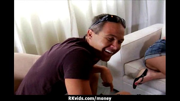 Teen girl fucks for rent money with Medapascal