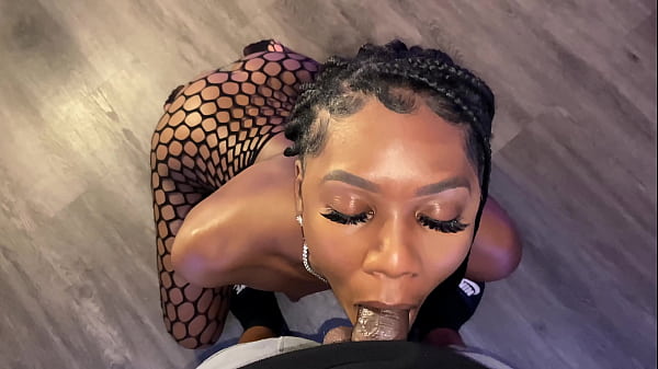 RichDaPiper Ebony Bbw Deep Throat Blowjob Cum Facial