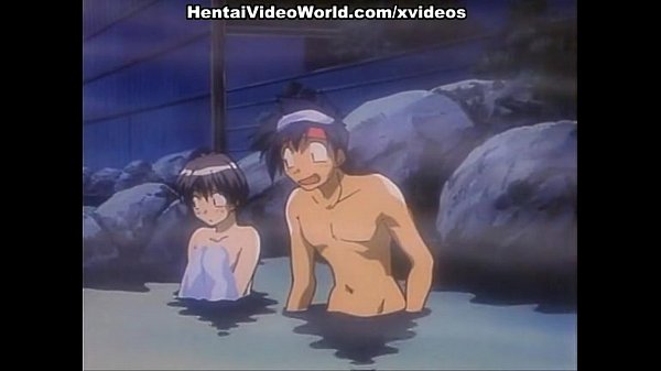 Hentai teen couple having sex in anime bed