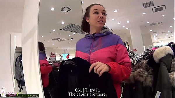 Czech teens fuck for clothes at the mall