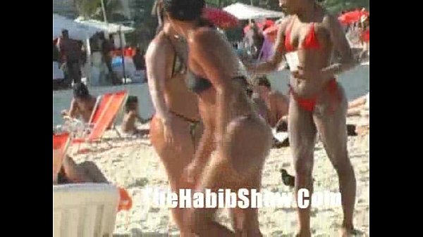 Brazilians share a hot 3-some in a hood reality amateur orgy