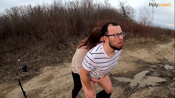 Russian mistress polysweet makes sissy eat cum