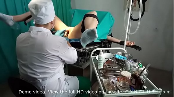 Lana Mc gets orgasm on gyno chair with Mr Gynman