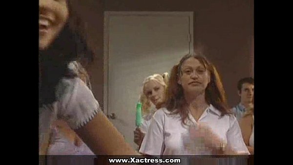 Mika Tan school girl gives blowjob and takes anal cumshot