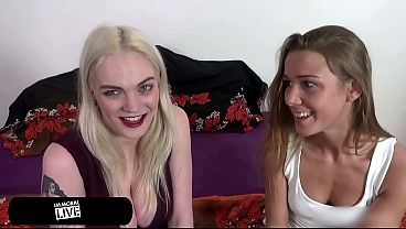 Chad Rockwell and Porno Dan join Alexis Crystal and Carly Rae Summers for her lesbian threesome debut