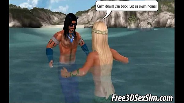 To0Nietart - Blonde Mermaid Fucked On A Boat Outdoor 3D Cartoon Fantasy
