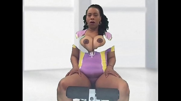 Ebony milf Desiree masturbates with big tits