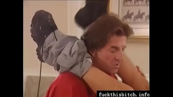 Blonde teen gives blowjob to older man