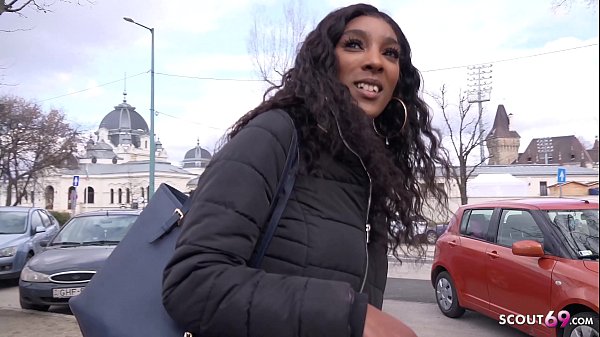 Ebony teen Asia Rae picked up and fucked by German scout