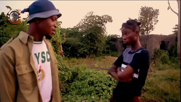 Nigerian village girl rides big cock doggystyle